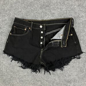 Levi's Black Jean Shorts